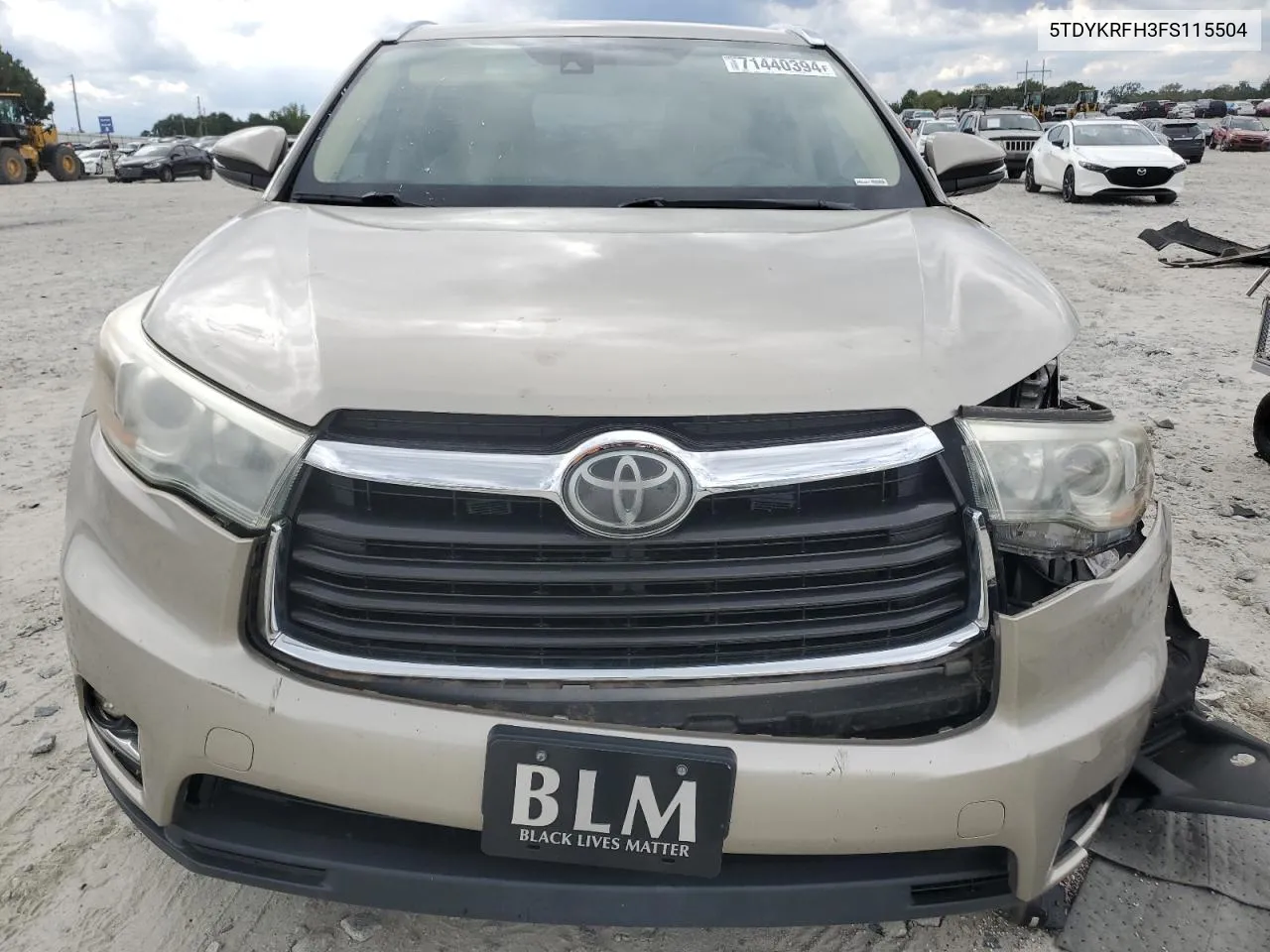 5TDYKRFH3FS115504 2015 Toyota Highlander Limited