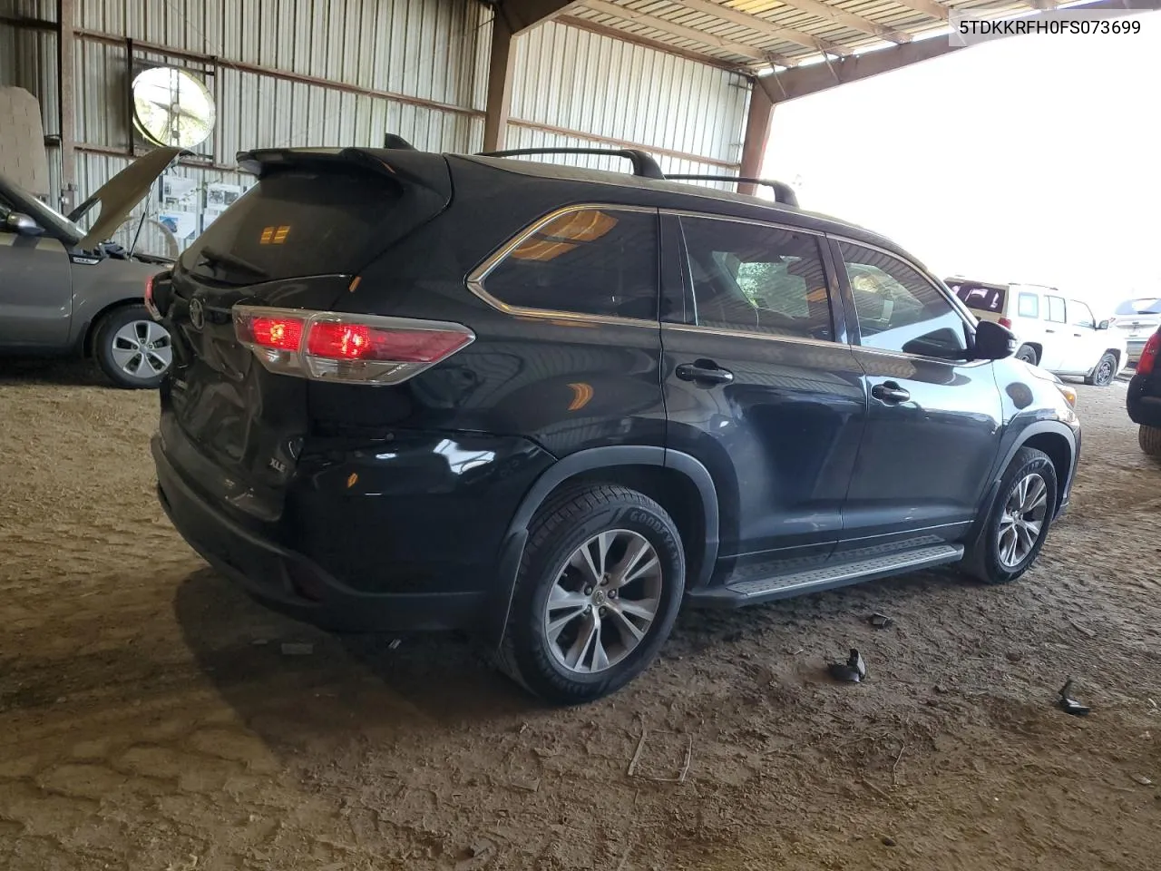 2015 Toyota Highlander Xle VIN: 5TDKKRFH0FS073699 Lot: 71478664