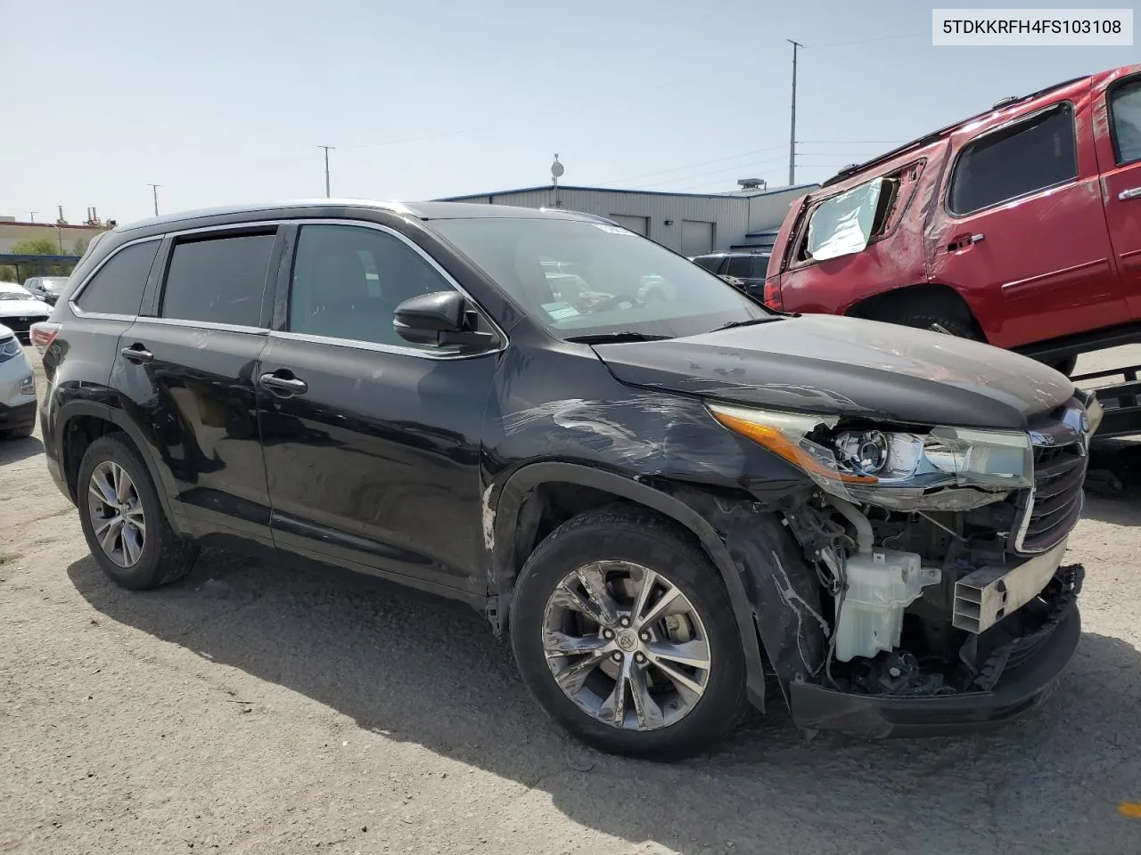 2015 Toyota Highlander Xle VIN: 5TDKKRFH4FS103108 Lot: 71494524