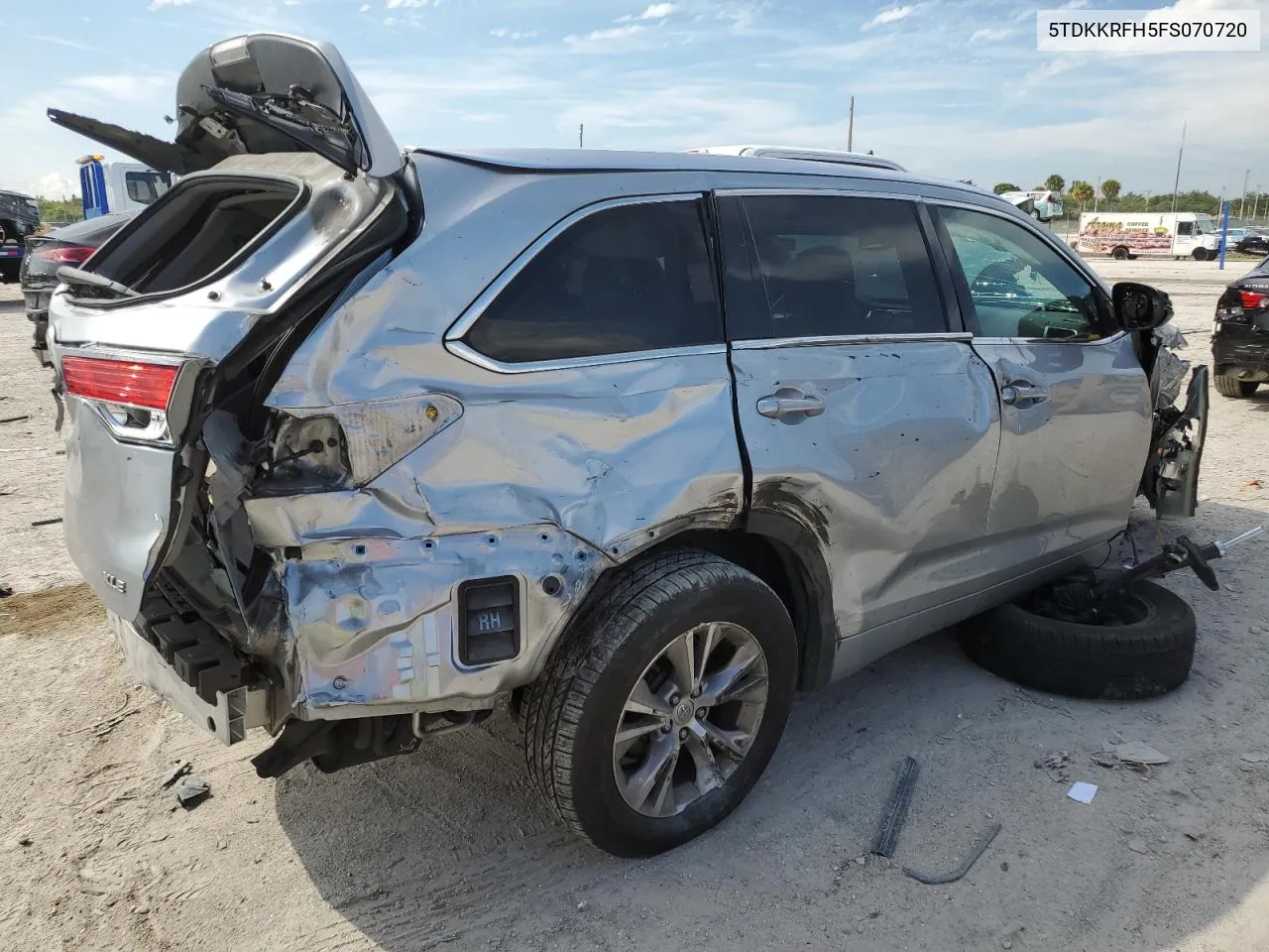 2015 Toyota Highlander Xle VIN: 5TDKKRFH5FS070720 Lot: 72159104