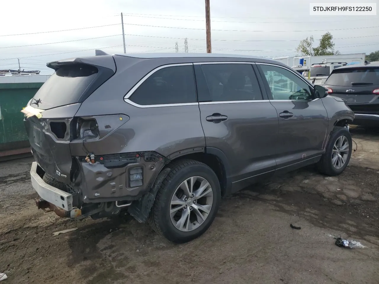 5TDJKRFH9FS122250 2015 Toyota Highlander Xle