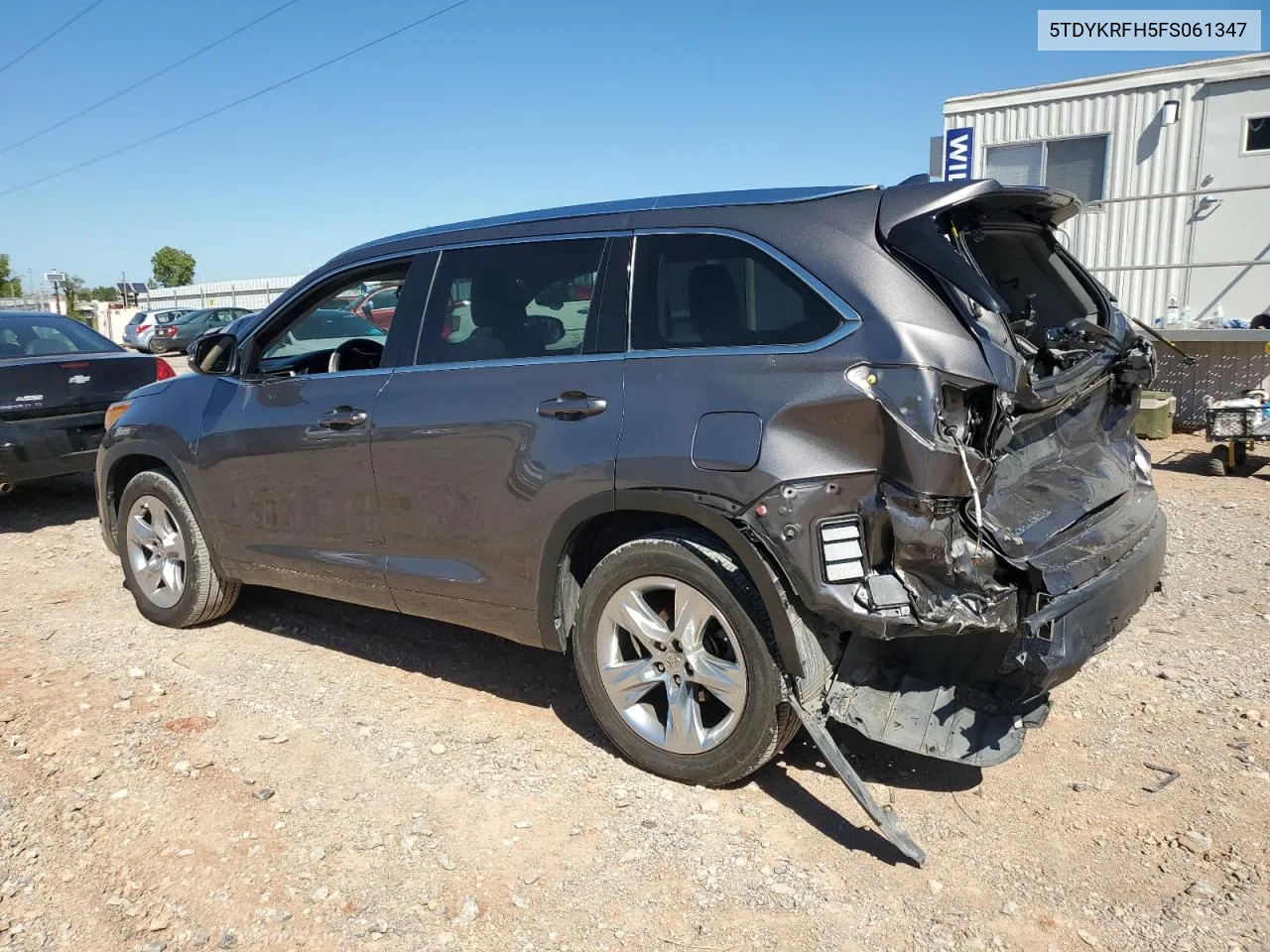 2015 Toyota Highlander Limited VIN: 5TDYKRFH5FS061347 Lot: 73035524