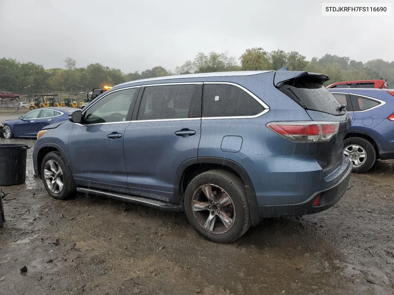 5TDJKRFH7FS116690 2015 Toyota Highlander Xle