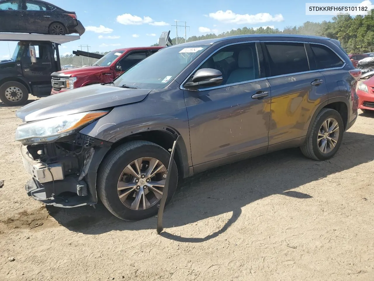 5TDKKRFH6FS101182 2015 Toyota Highlander Xle