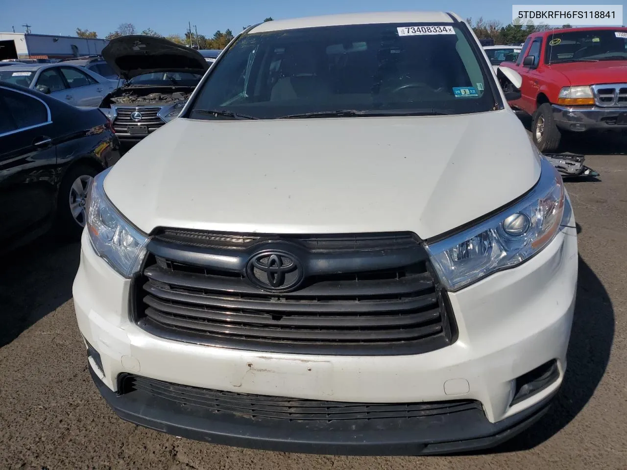 2015 Toyota Highlander Le VIN: 5TDBKRFH6FS118841 Lot: 73408334