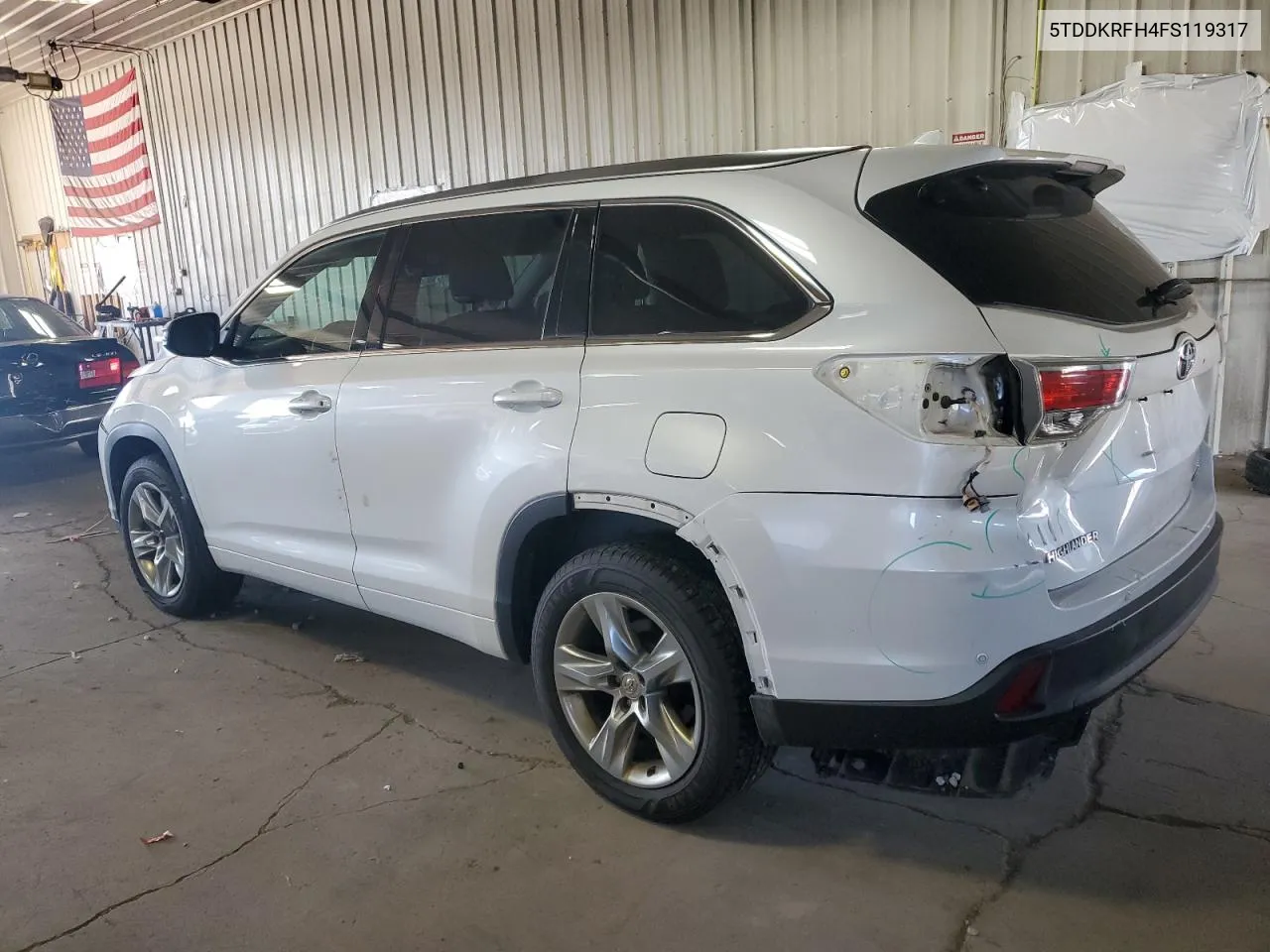 5TDDKRFH4FS119317 2015 Toyota Highlander Limited