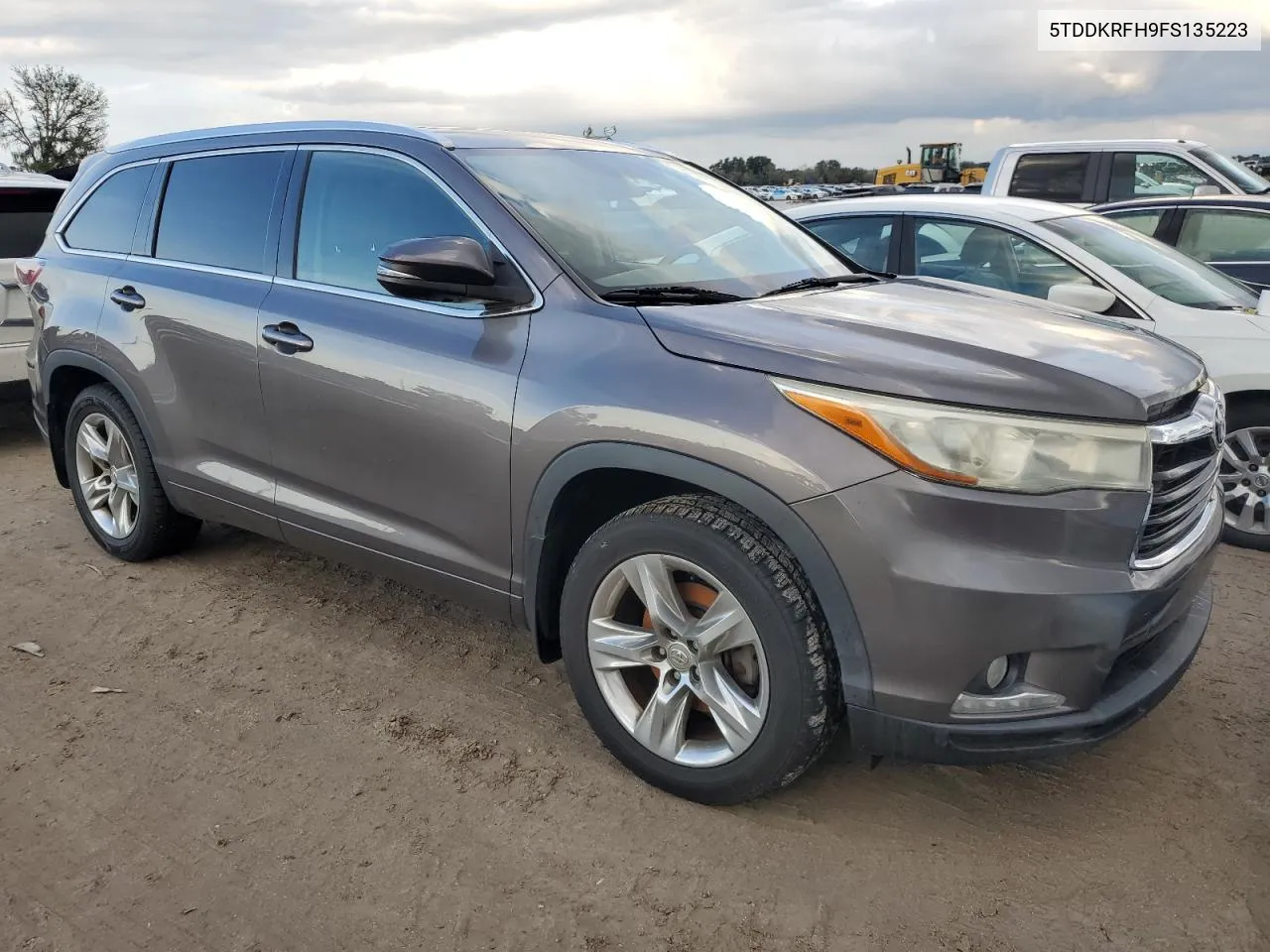 2015 Toyota Highlander Limited VIN: 5TDDKRFH9FS135223 Lot: 73924954