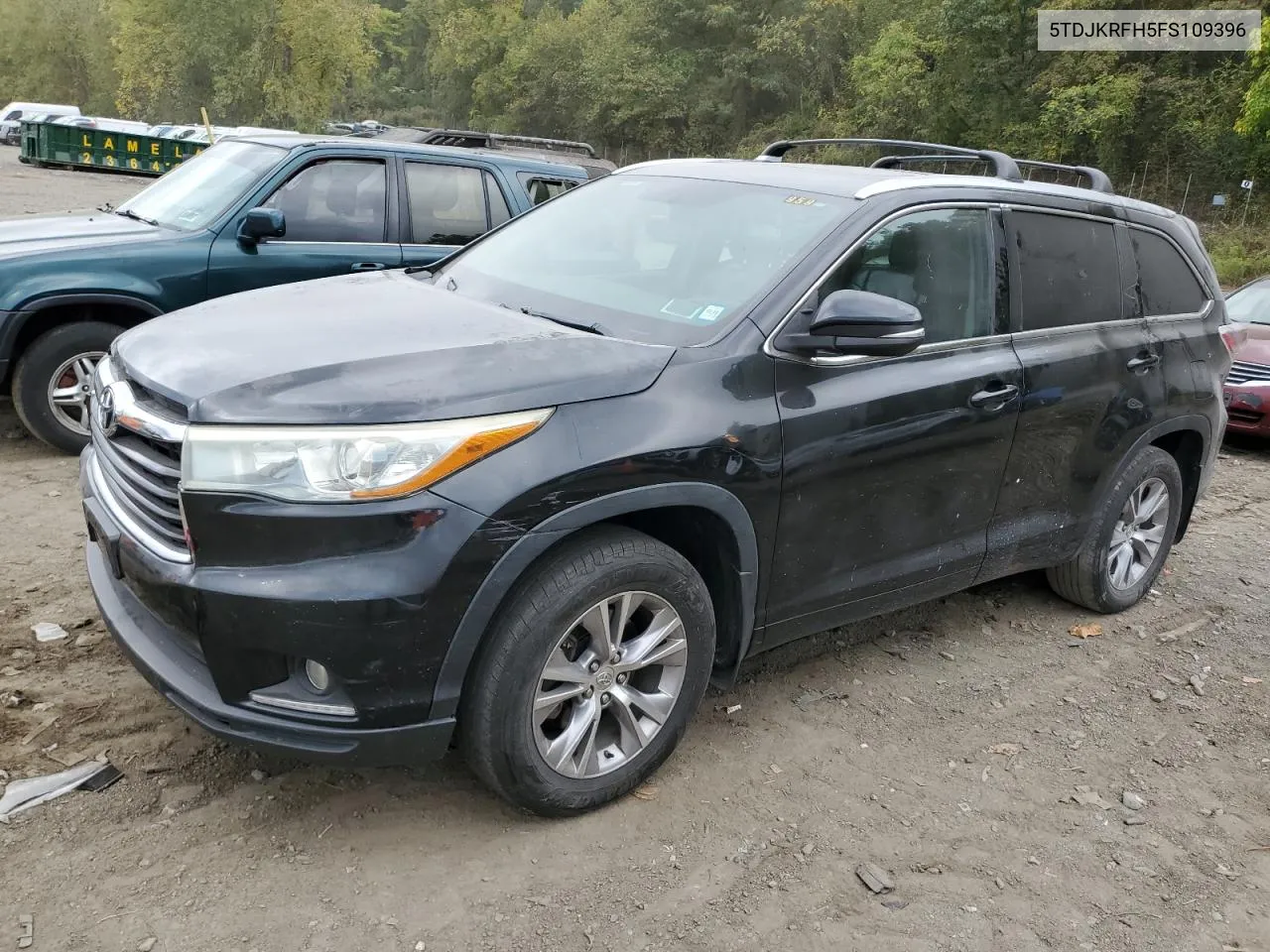 2015 Toyota Highlander Xle VIN: 5TDJKRFH5FS109396 Lot: 74079604