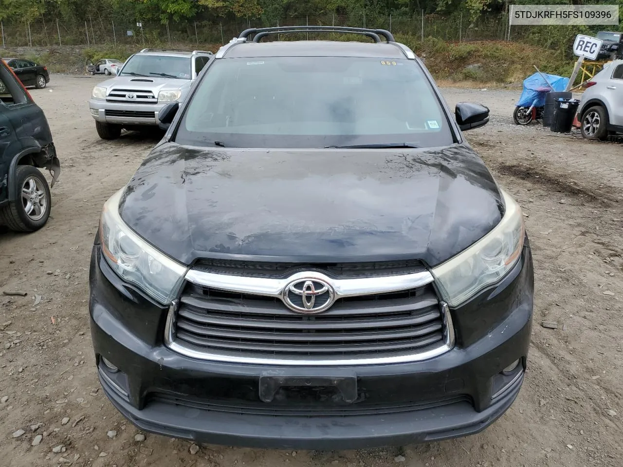 2015 Toyota Highlander Xle VIN: 5TDJKRFH5FS109396 Lot: 74079604