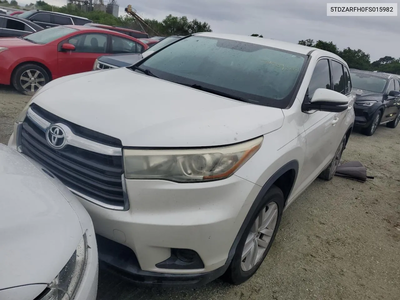 2015 Toyota Highlander Le VIN: 5TDZARFH0FS015982 Lot: 74509244