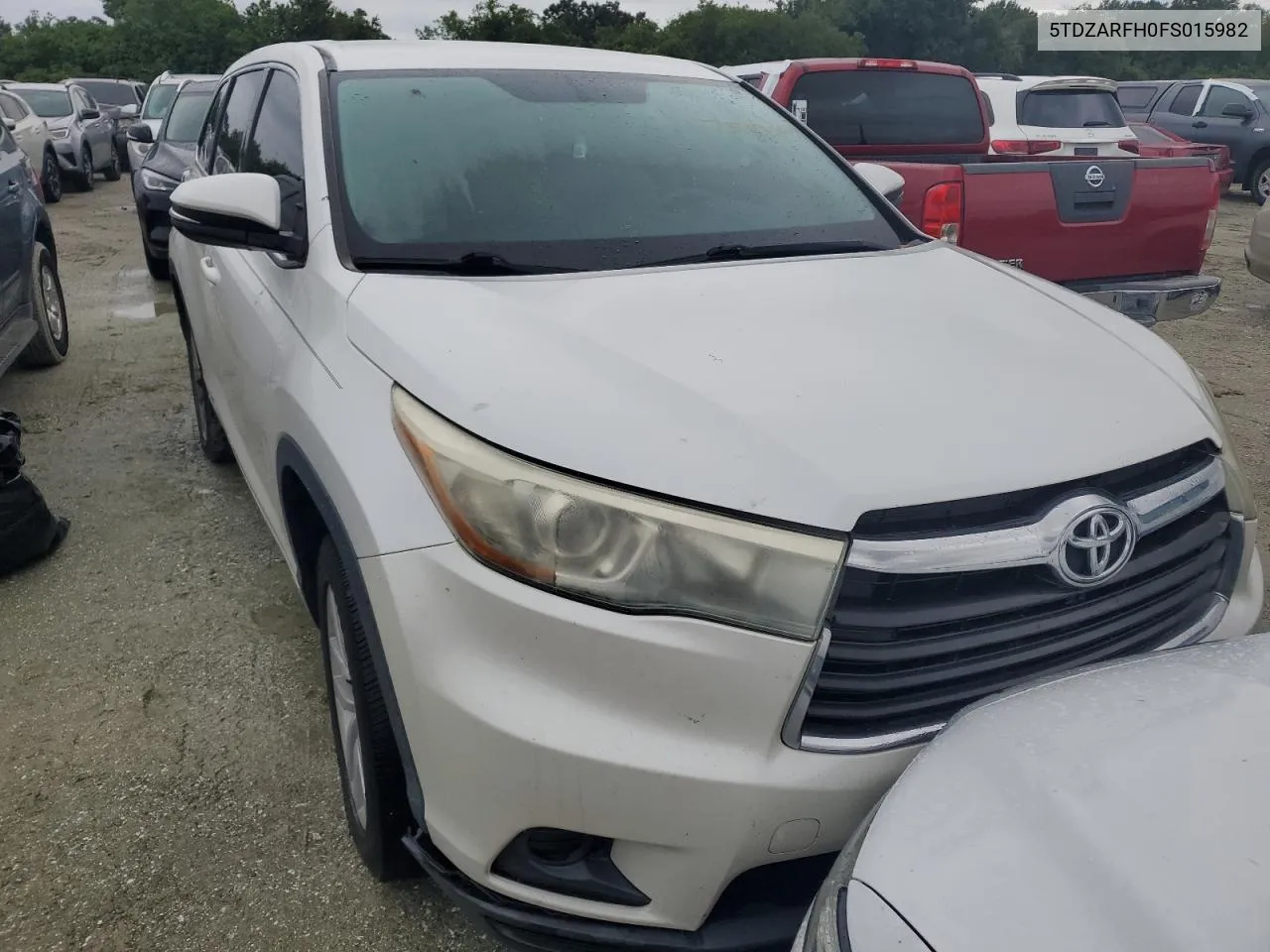 2015 Toyota Highlander Le VIN: 5TDZARFH0FS015982 Lot: 74509244