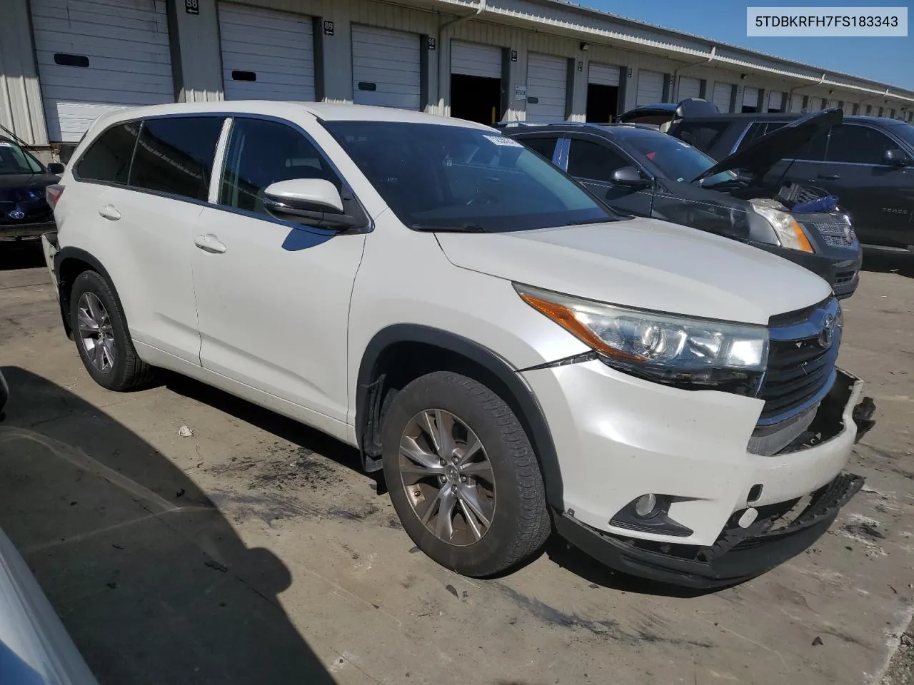 2015 Toyota Highlander Le VIN: 5TDBKRFH7FS183343 Lot: 75235524