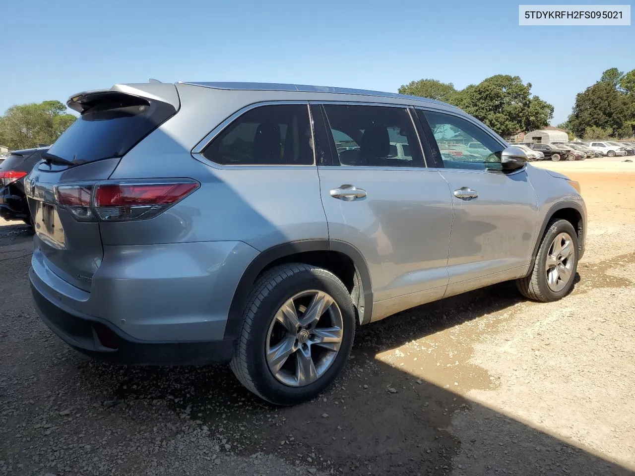 2015 Toyota Highlander Limited VIN: 5TDYKRFH2FS095021 Lot: 75560014