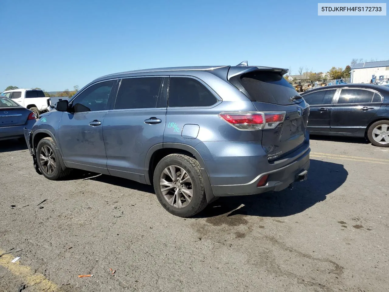 5TDJKRFH4FS172733 2015 Toyota Highlander Xle