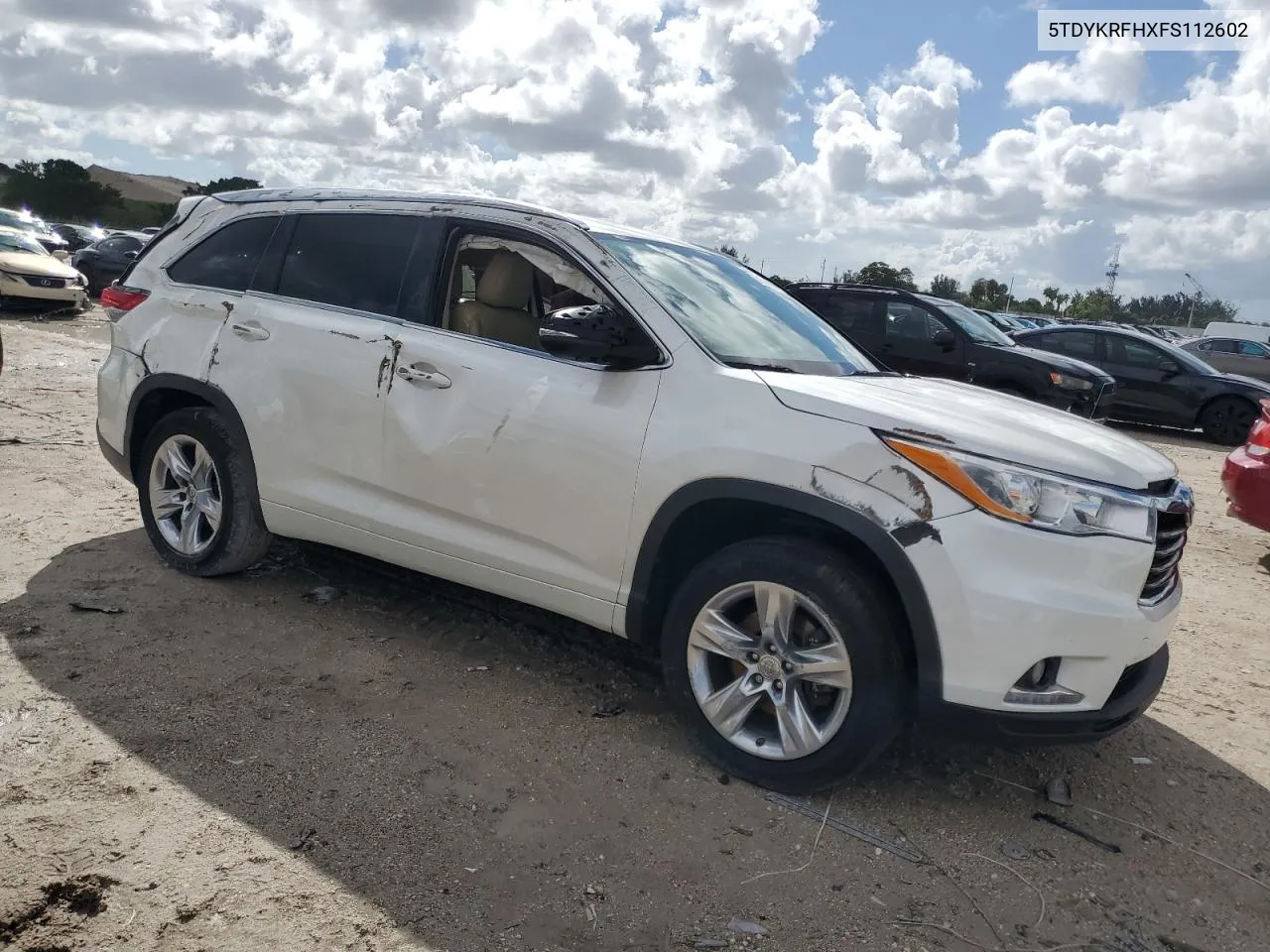 2015 Toyota Highlander Limited VIN: 5TDYKRFHXFS112602 Lot: 76518384