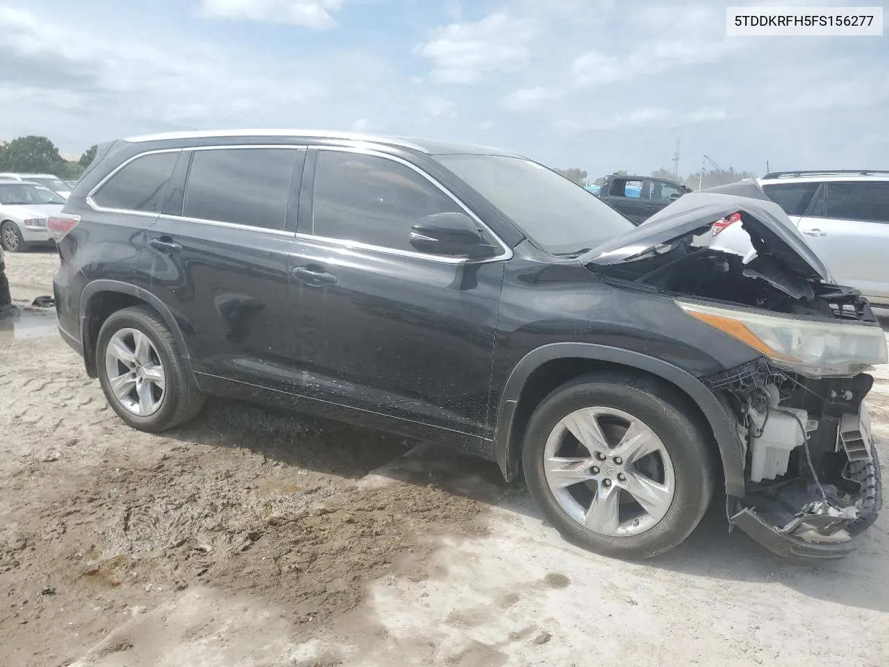 2015 Toyota Highlander Limited VIN: 5TDDKRFH5FS156277 Lot: 76547234