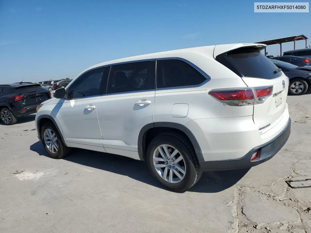 2015 Toyota Highlander Le VIN: 5TDZARFHXFS014080 Lot: 76619514