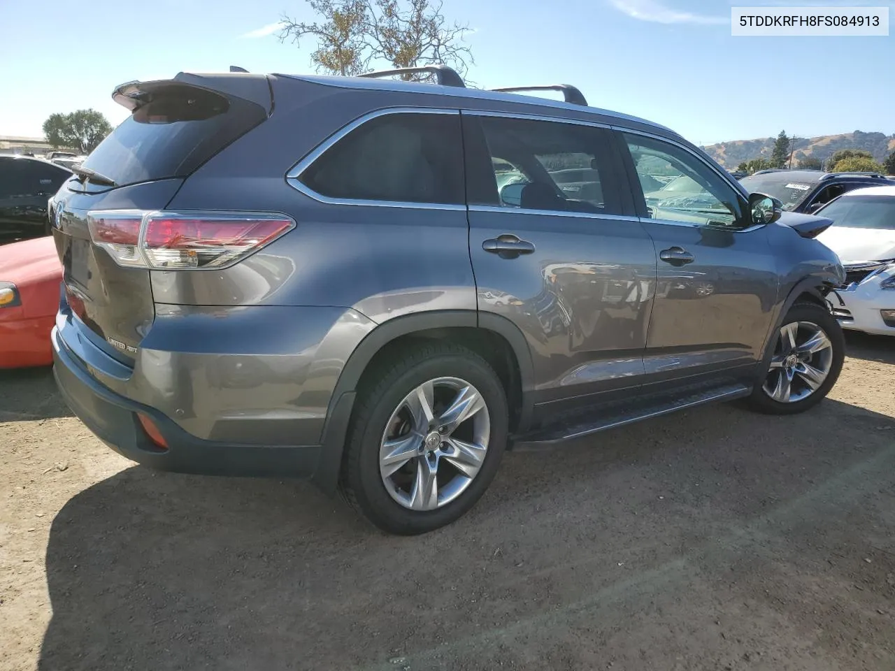 2015 Toyota Highlander Limited VIN: 5TDDKRFH8FS084913 Lot: 77247814