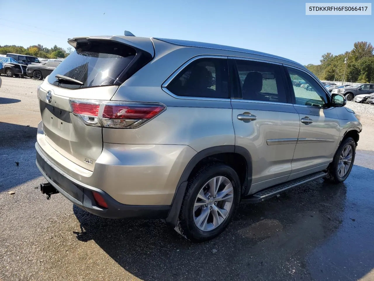 2015 Toyota Highlander Xle VIN: 5TDKKRFH6FS066417 Lot: 77401014