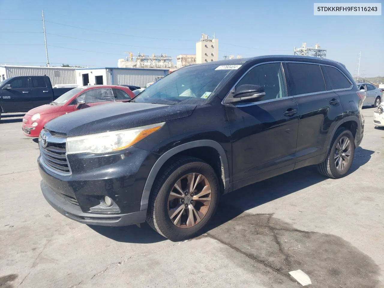 5TDKKRFH9FS116243 2015 Toyota Highlander Xle