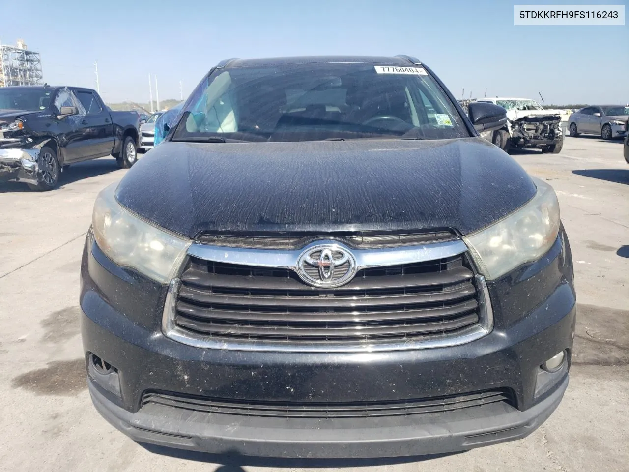 5TDKKRFH9FS116243 2015 Toyota Highlander Xle