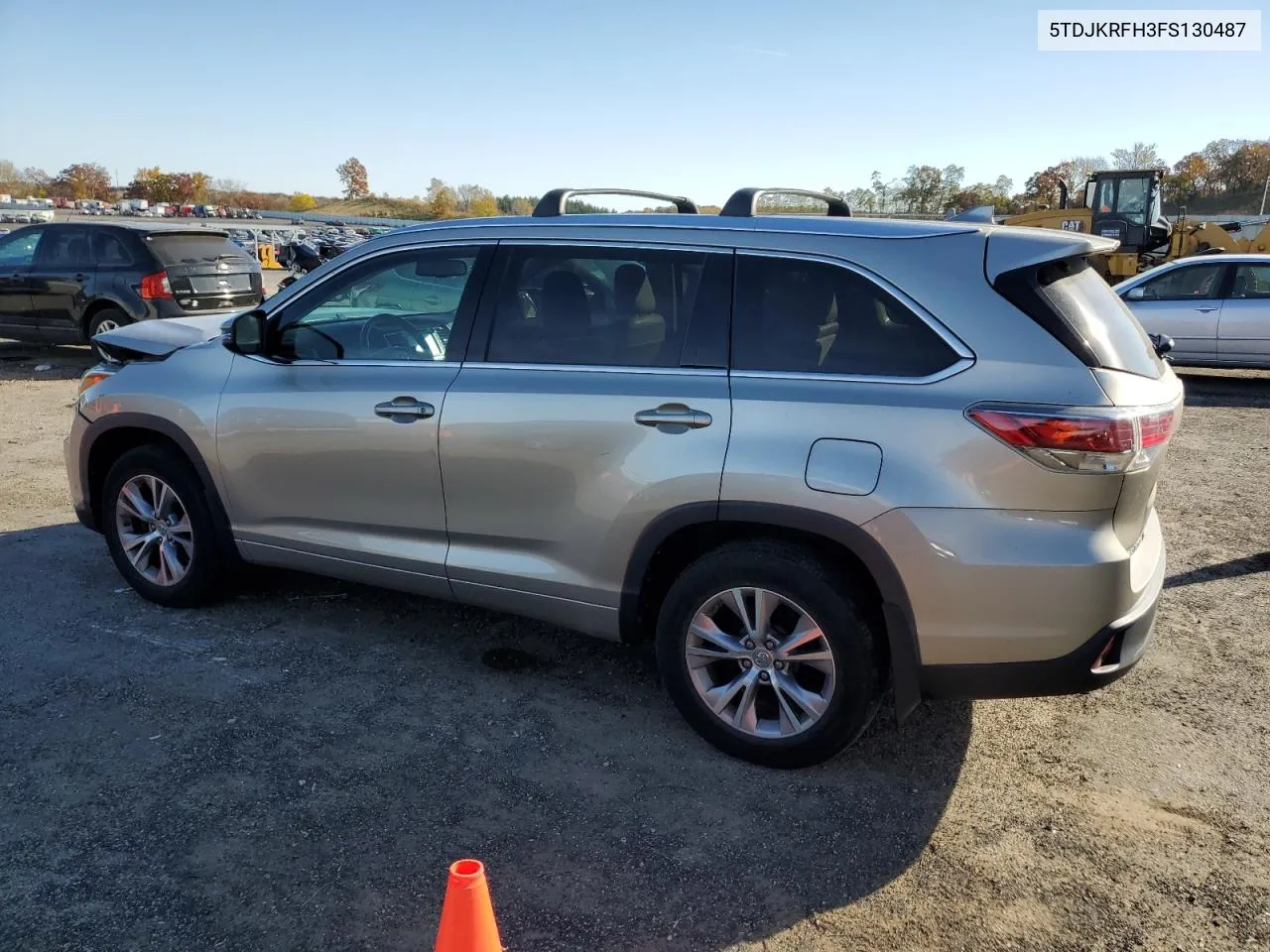 2015 Toyota Highlander Xle VIN: 5TDJKRFH3FS130487 Lot: 77780624