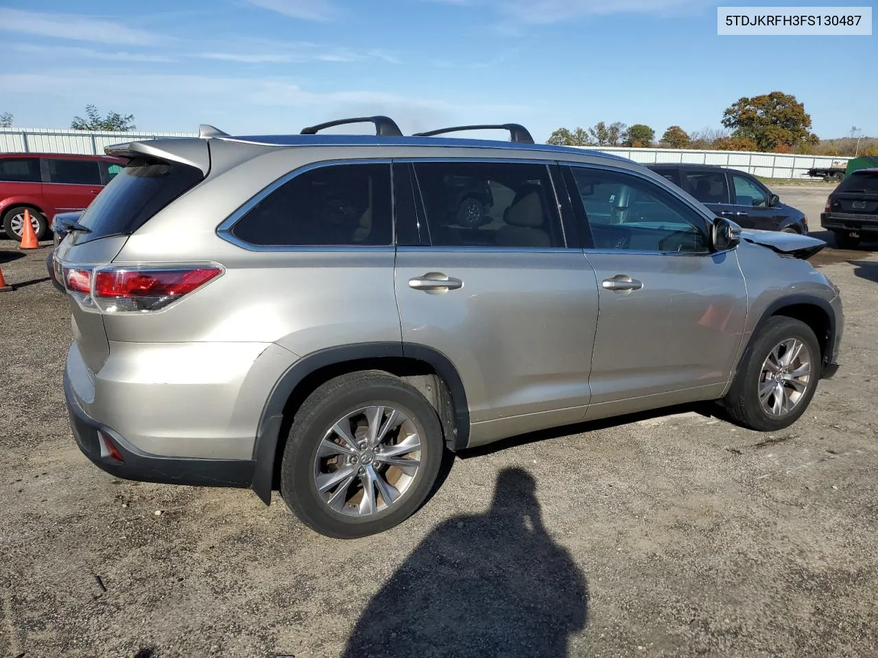 5TDJKRFH3FS130487 2015 Toyota Highlander Xle