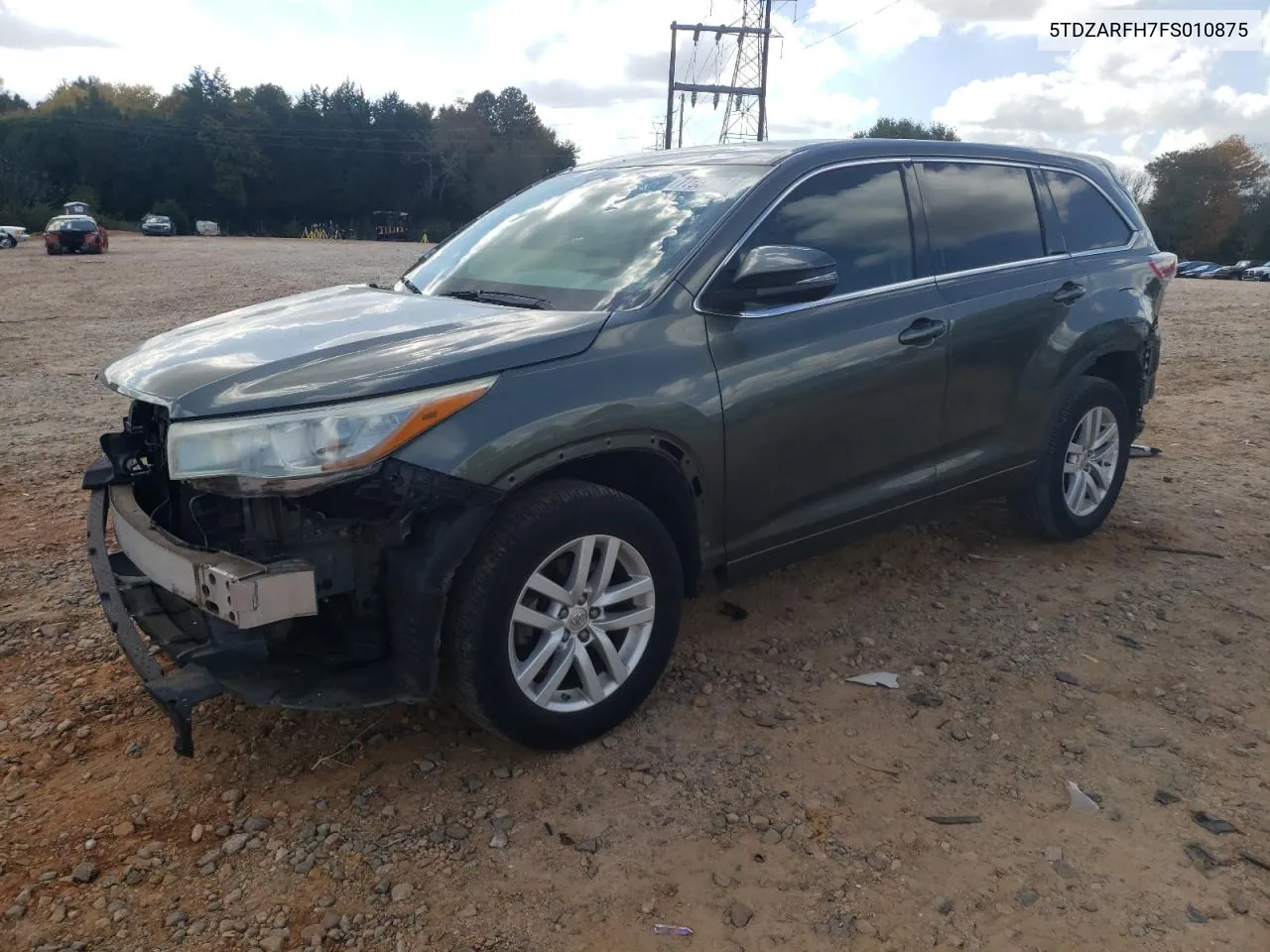 2015 Toyota Highlander Le VIN: 5TDZARFH7FS010875 Lot: 77834364