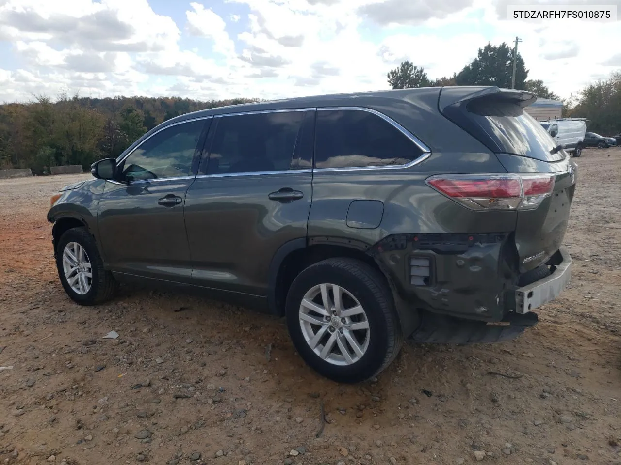 2015 Toyota Highlander Le VIN: 5TDZARFH7FS010875 Lot: 77834364