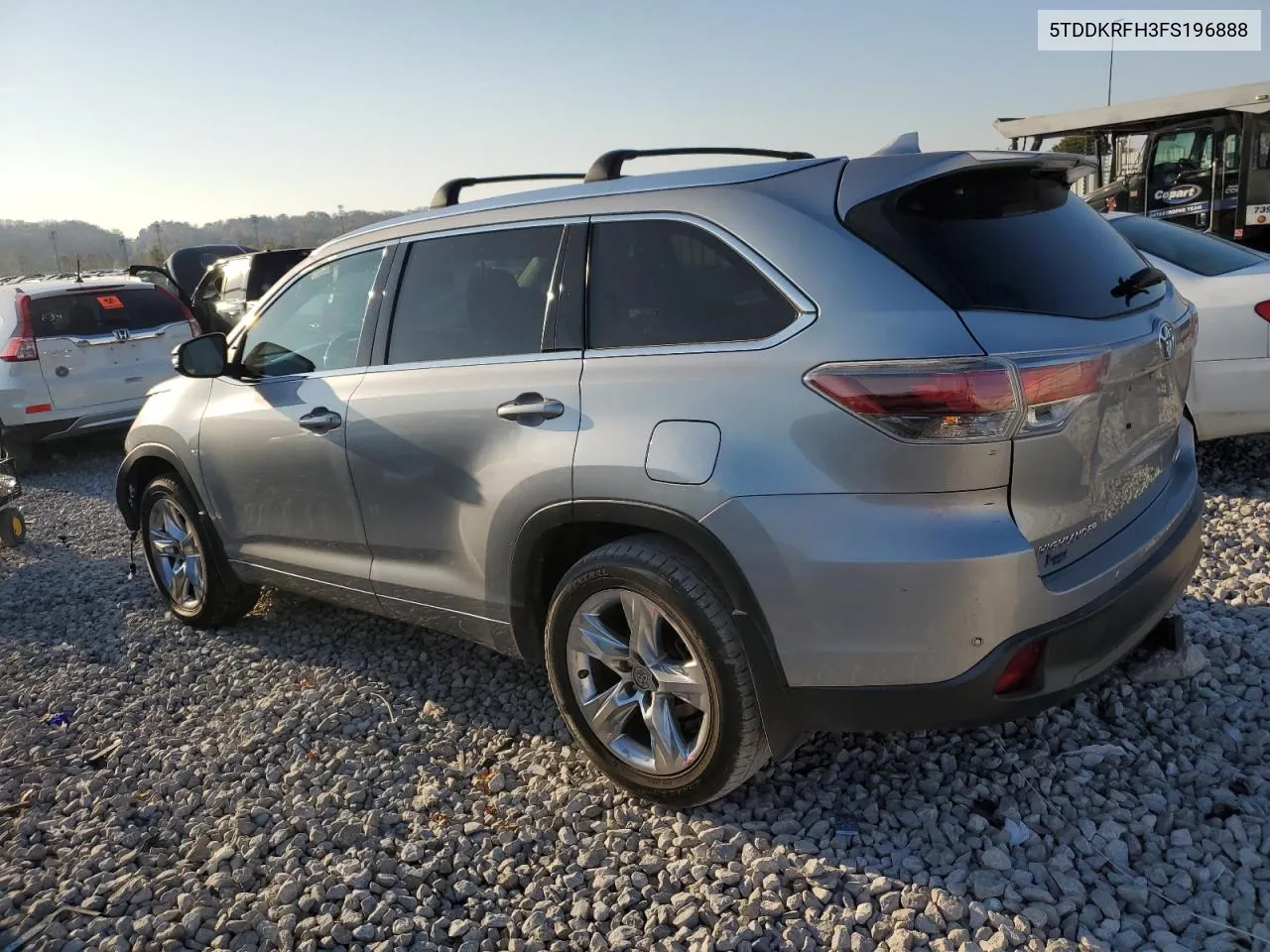 2015 Toyota Highlander Limited VIN: 5TDDKRFH3FS196888 Lot: 77985724