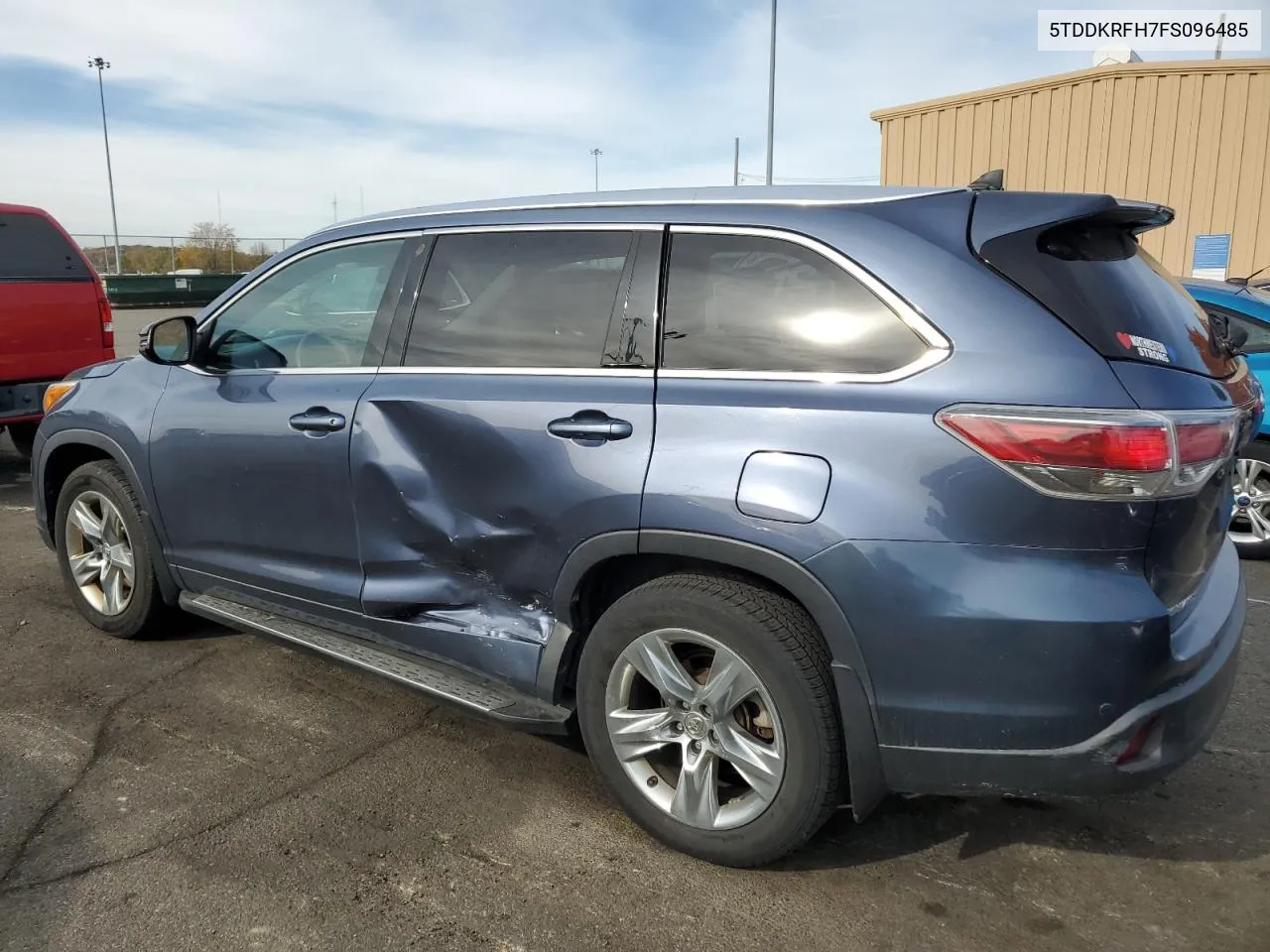 2015 Toyota Highlander Limited VIN: 5TDDKRFH7FS096485 Lot: 78159194