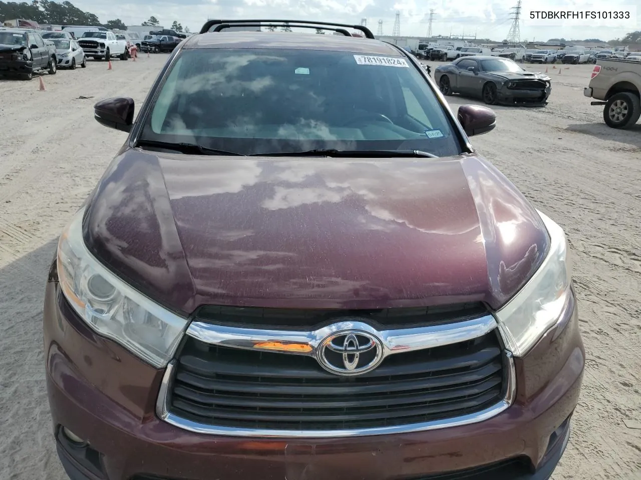 5TDBKRFH1FS101333 2015 Toyota Highlander Le