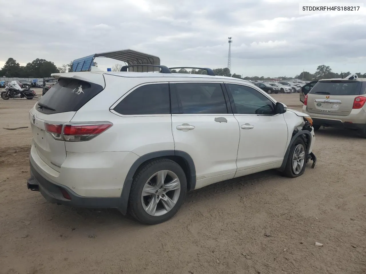 2015 Toyota Highlander Limited VIN: 5TDDKRFH4FS188217 Lot: 78311824