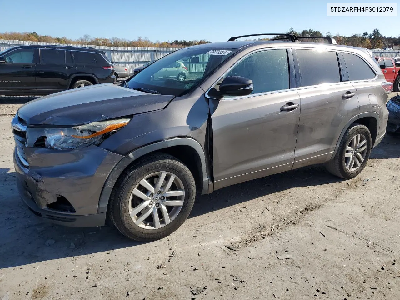 2015 Toyota Highlander Le VIN: 5TDZARFH4FS012079 Lot: 78671224