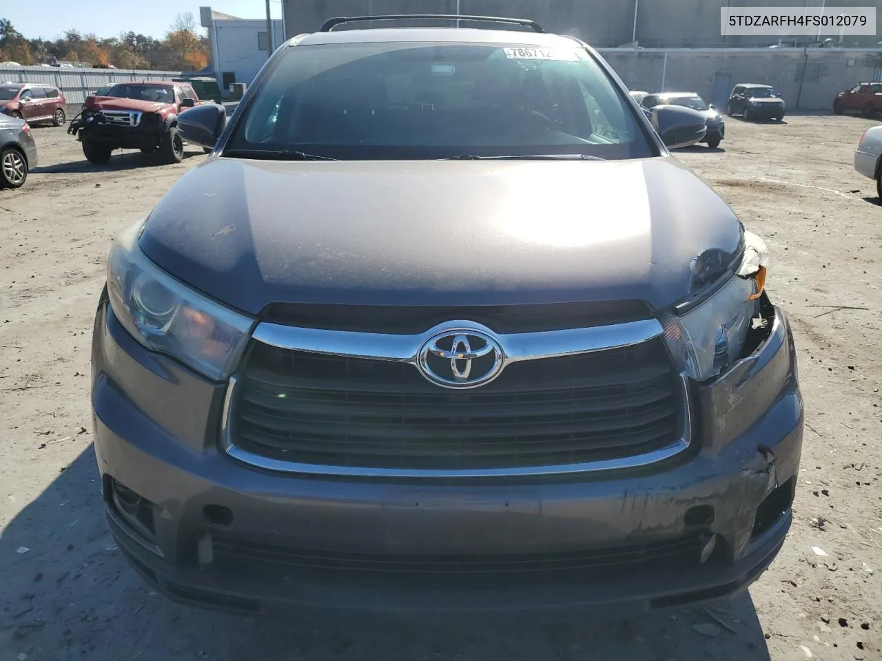 5TDZARFH4FS012079 2015 Toyota Highlander Le