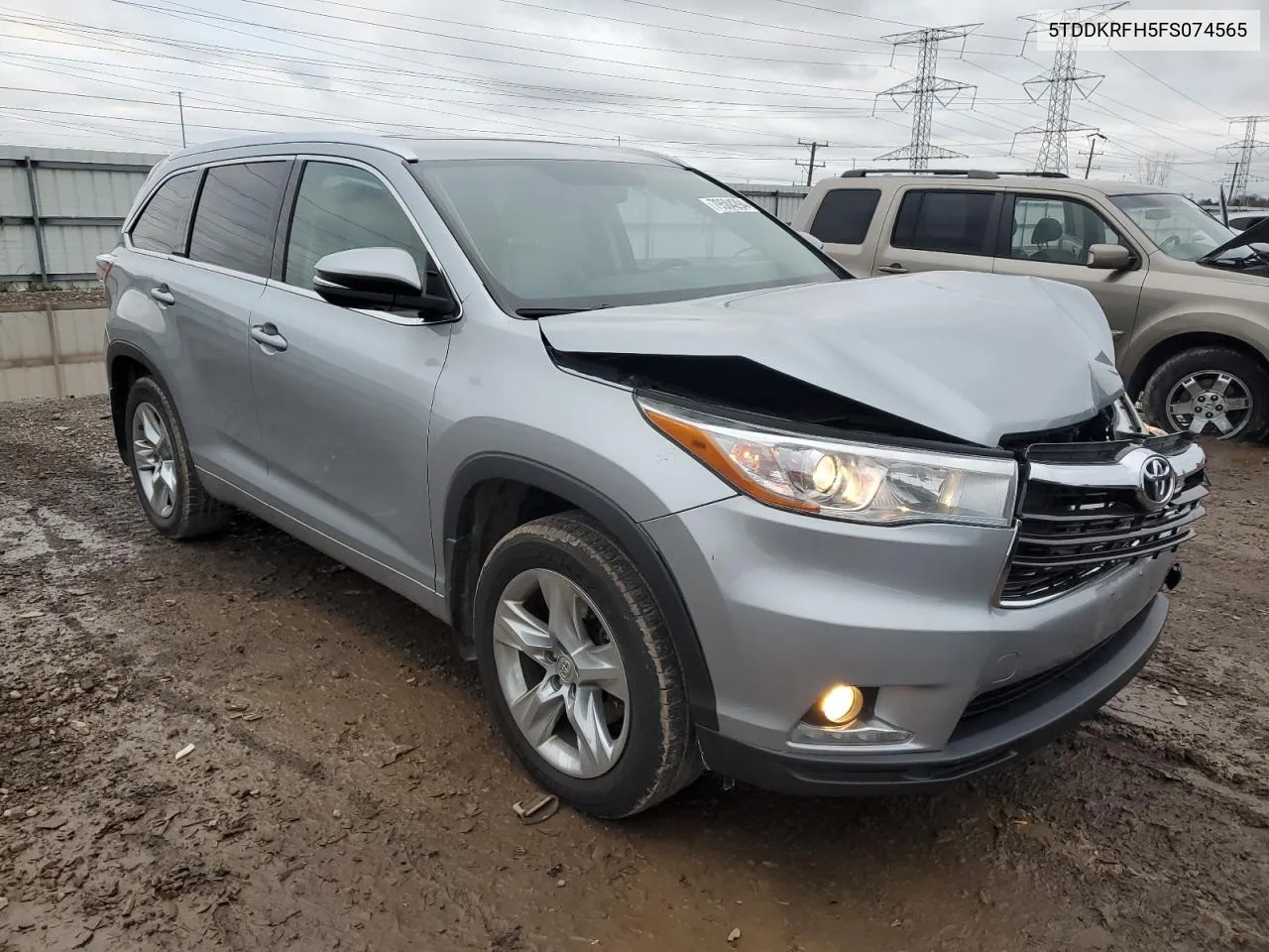 2015 Toyota Highlander Limited VIN: 5TDDKRFH5FS074565 Lot: 79504294