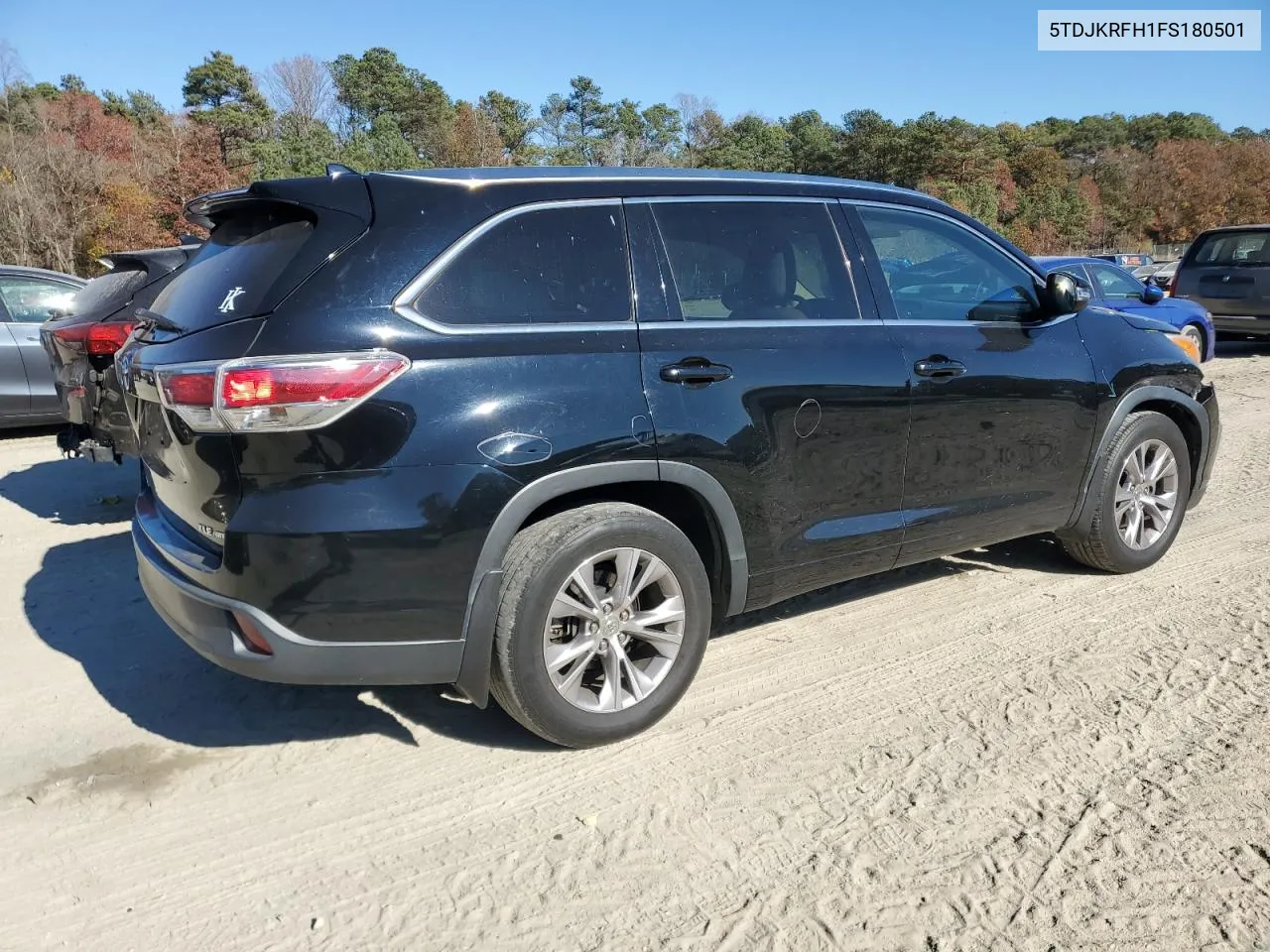 2015 Toyota Highlander Xle VIN: 5TDJKRFH1FS180501 Lot: 79700644