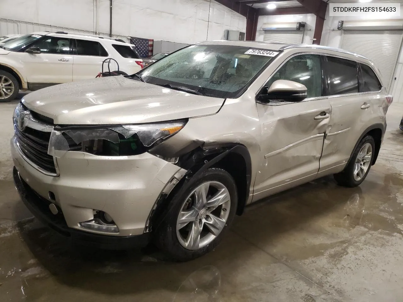 2015 Toyota Highlander Limited VIN: 5TDDKRFH2FS154633 Lot: 79763244