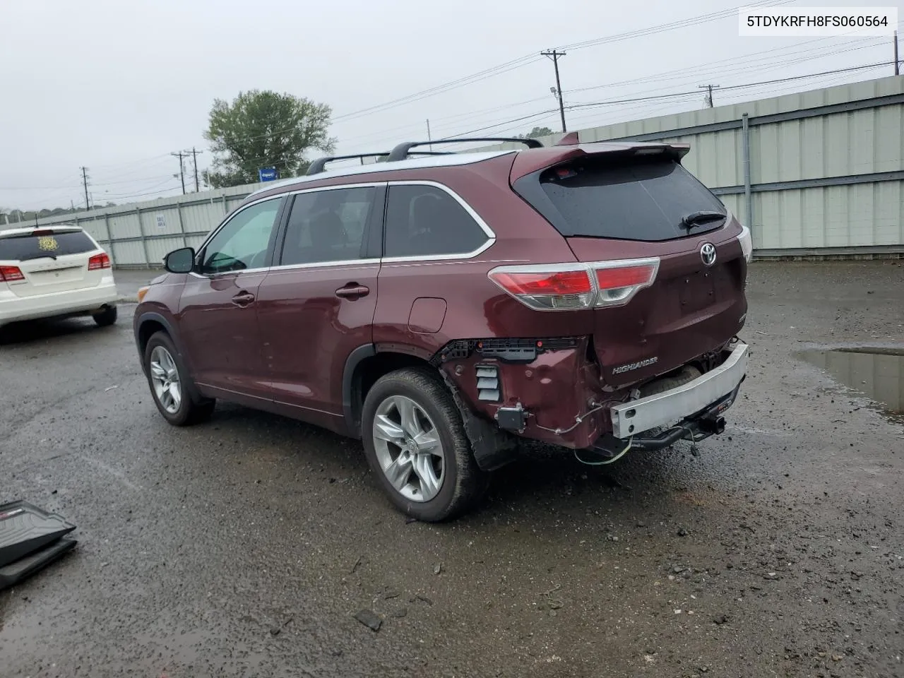 2015 Toyota Highlander Limited VIN: 5TDYKRFH8FS060564 Lot: 79988874