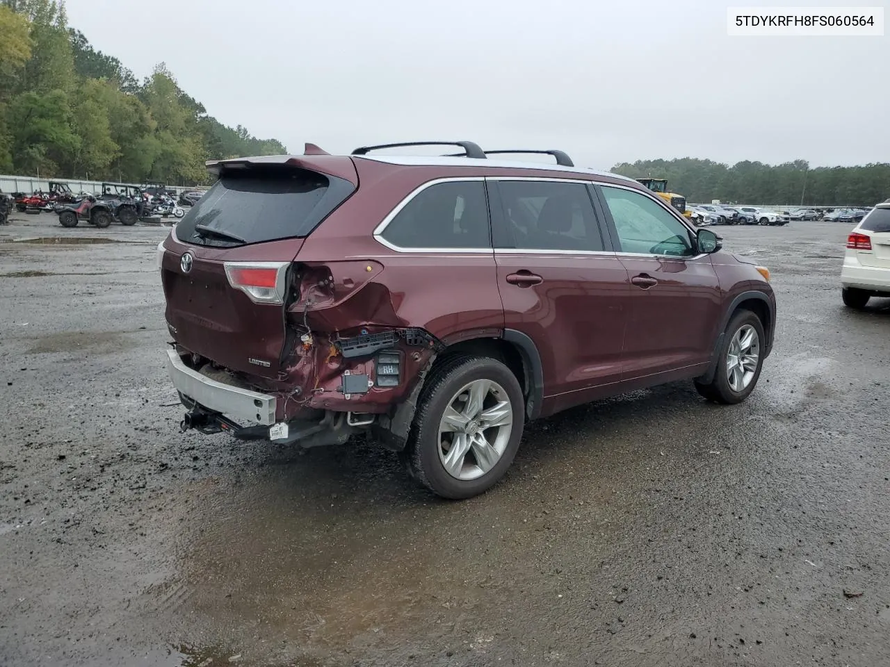 2015 Toyota Highlander Limited VIN: 5TDYKRFH8FS060564 Lot: 79988874