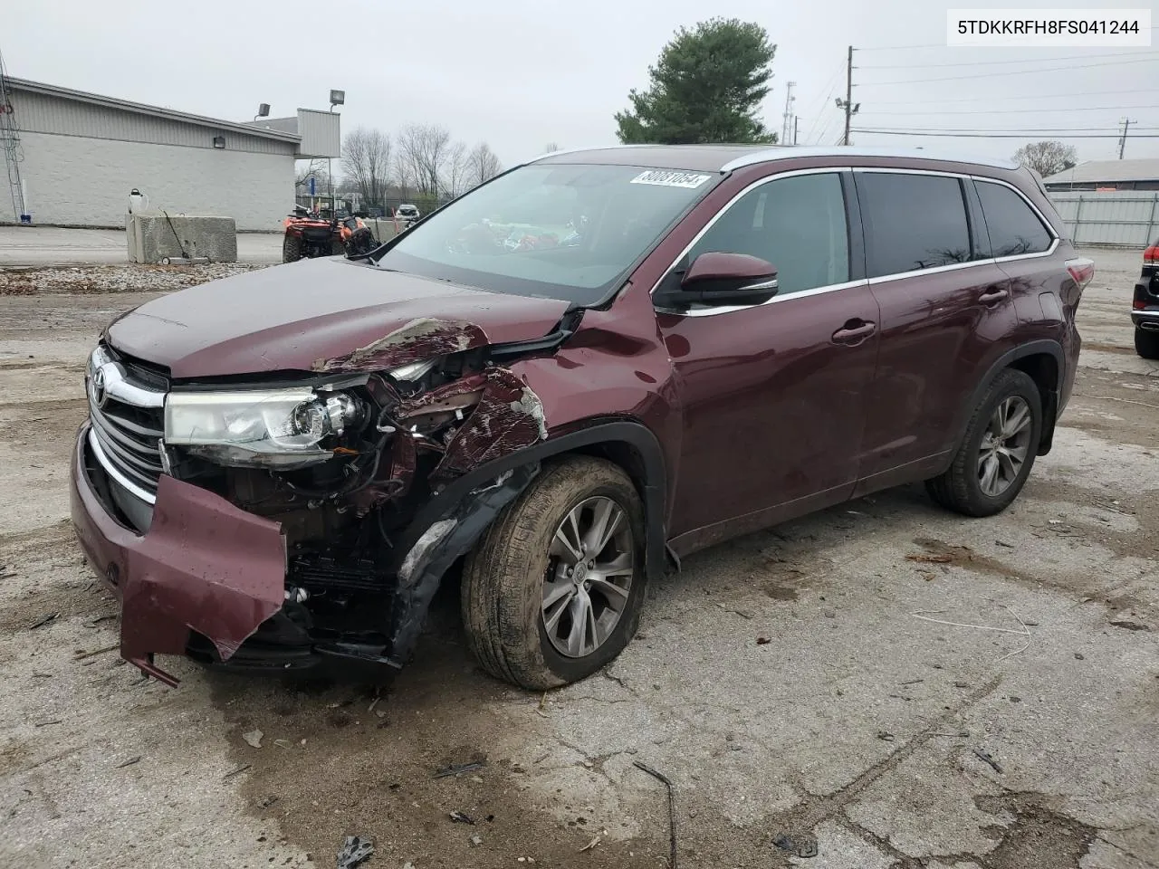 2015 Toyota Highlander Xle VIN: 5TDKKRFH8FS041244 Lot: 80081054