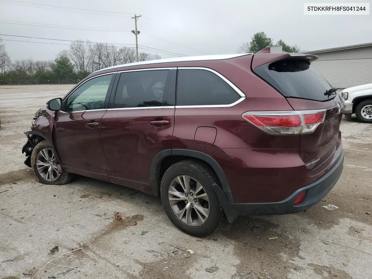 2015 Toyota Highlander Xle VIN: 5TDKKRFH8FS041244 Lot: 80081054