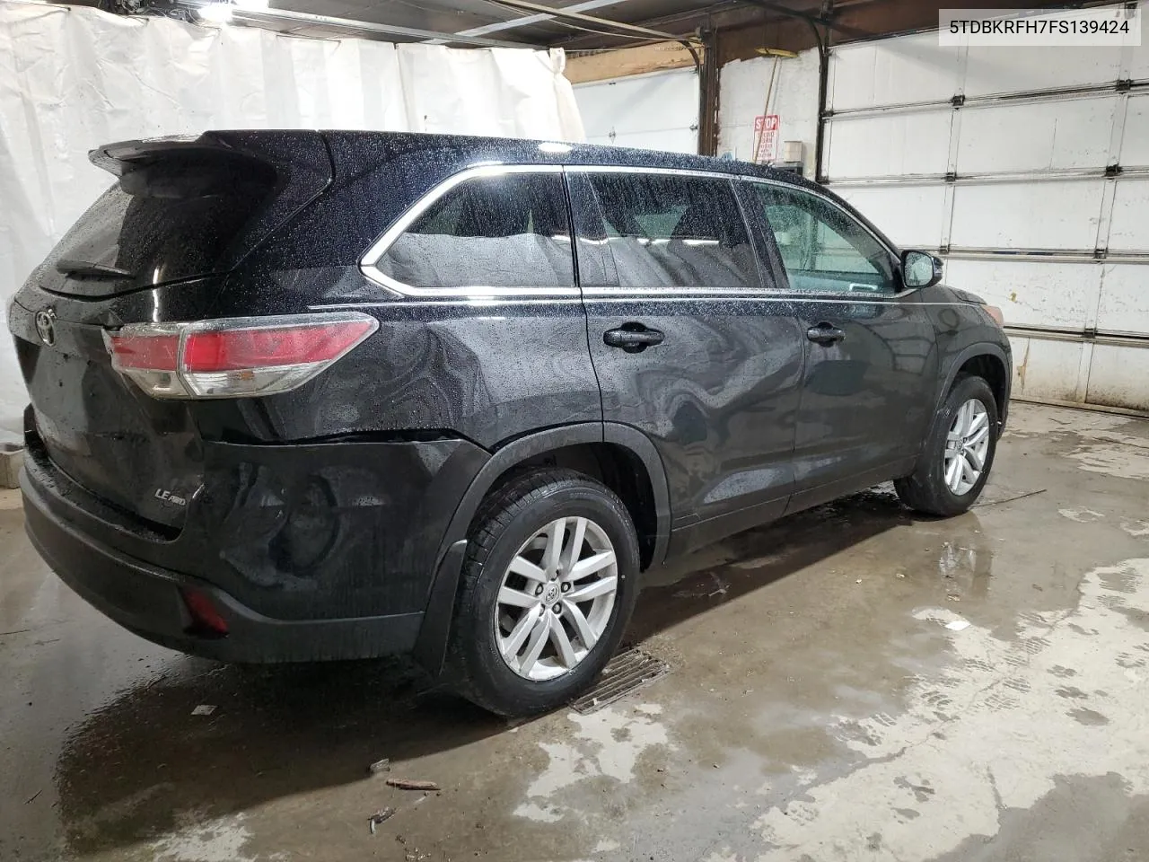 2015 Toyota Highlander Le VIN: 5TDBKRFH7FS139424 Lot: 80150864