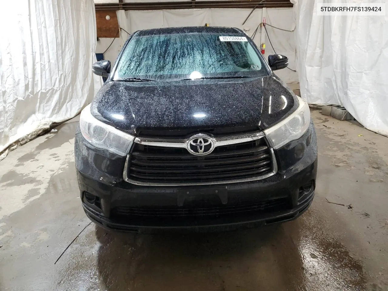 2015 Toyota Highlander Le VIN: 5TDBKRFH7FS139424 Lot: 80150864