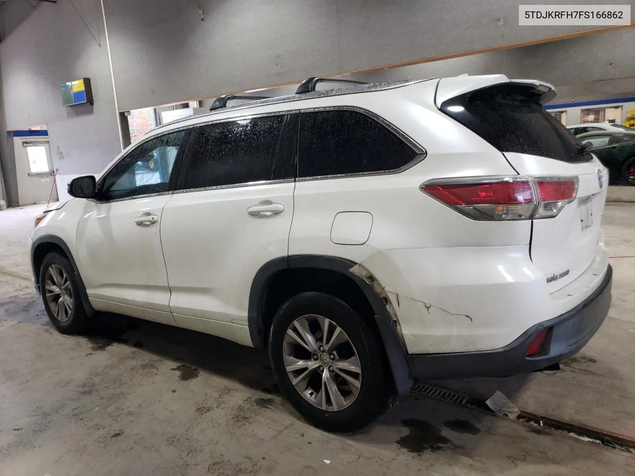 2015 Toyota Highlander Xle VIN: 5TDJKRFH7FS166862 Lot: 80463824