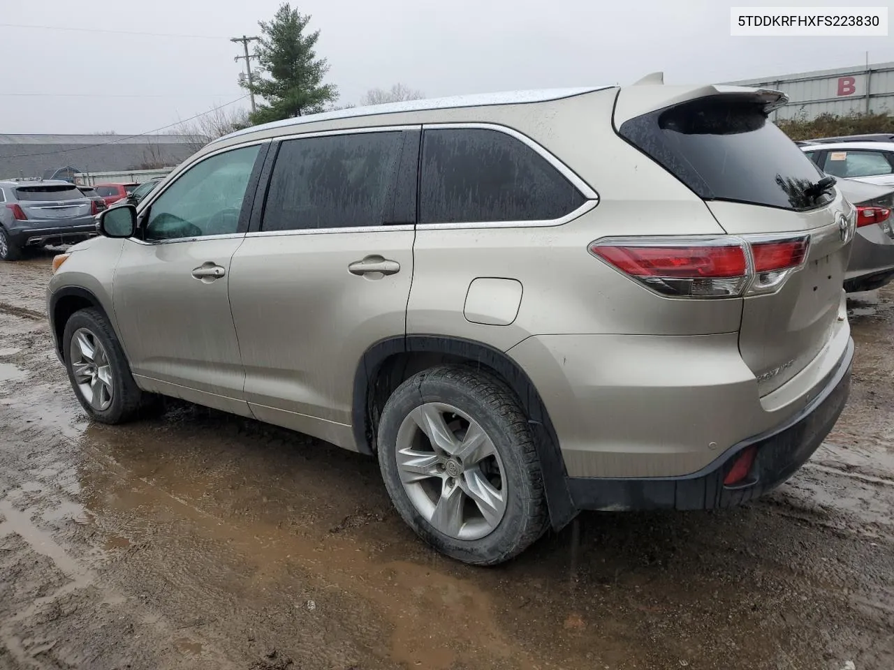 2015 Toyota Highlander Limited VIN: 5TDDKRFHXFS223830 Lot: 80669684