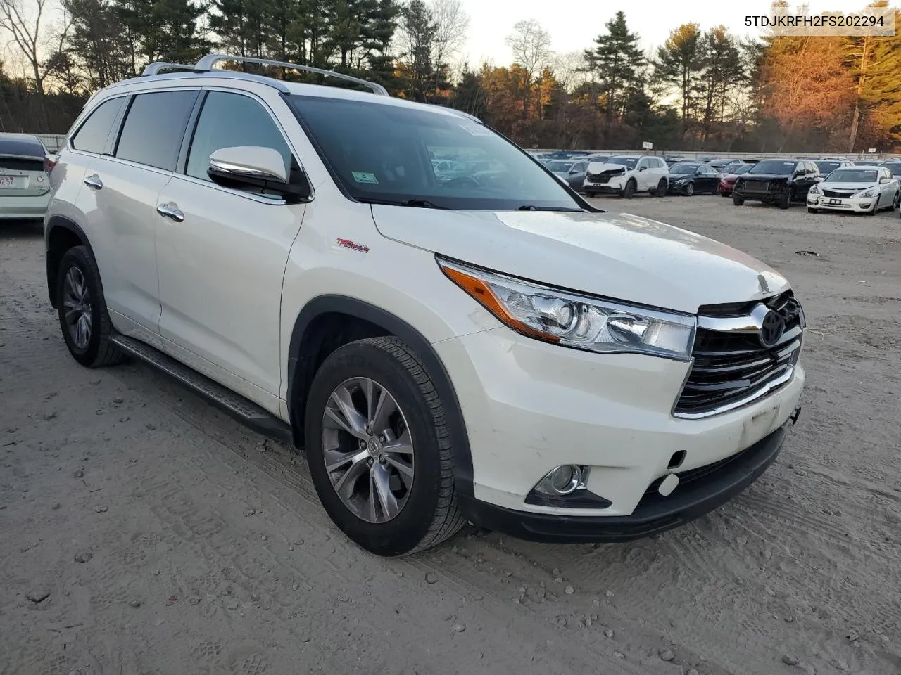 2015 Toyota Highlander Xle VIN: 5TDJKRFH2FS202294 Lot: 81473504