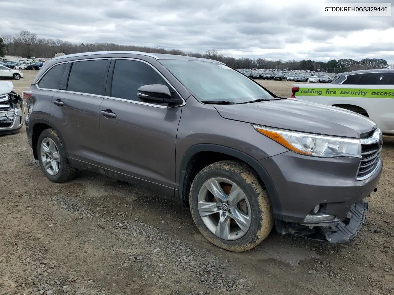 2016 Toyota Highlander Limited VIN: 5TDDKRFH0GS329446 Lot: 45012734