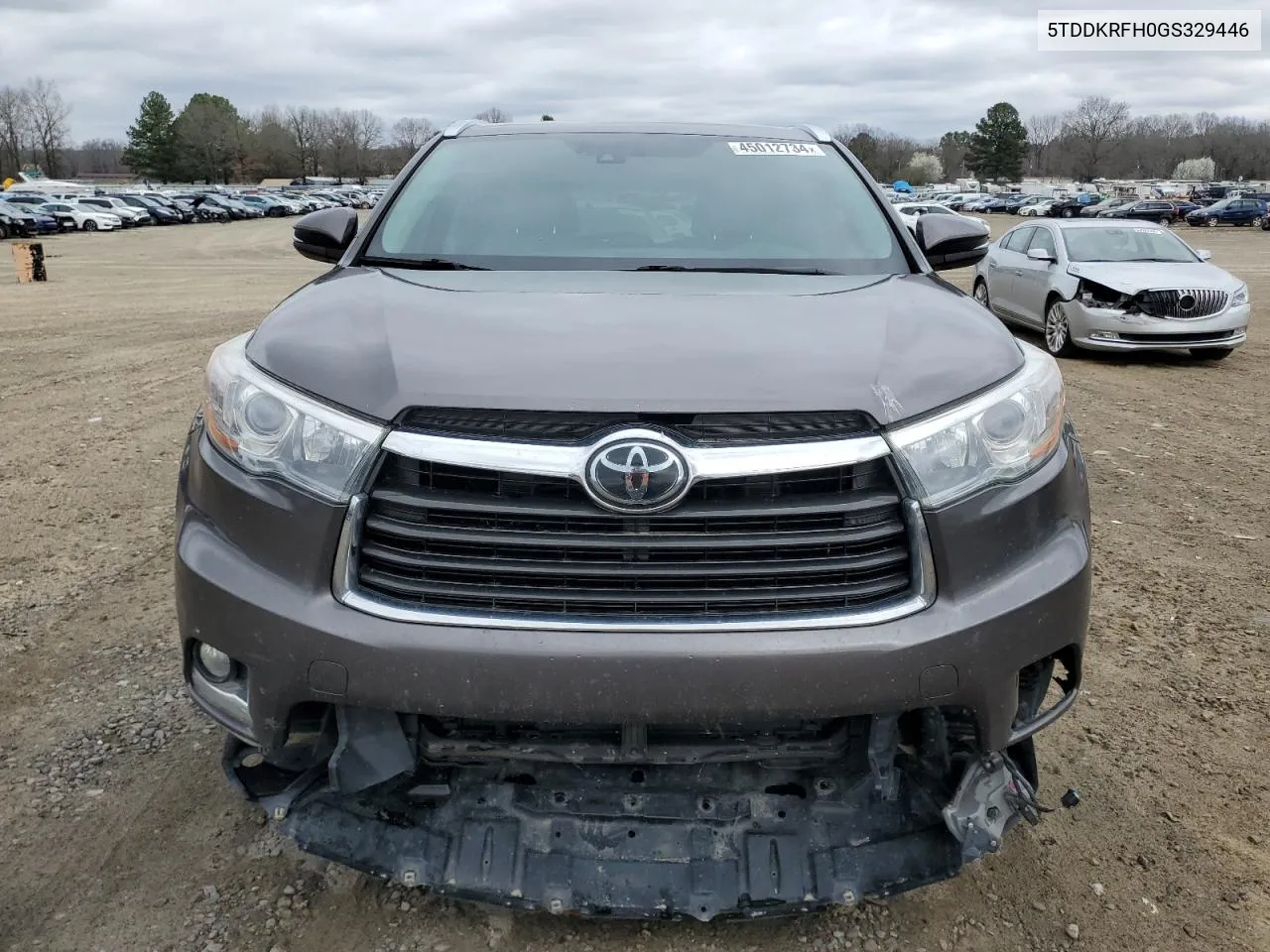 2016 Toyota Highlander Limited VIN: 5TDDKRFH0GS329446 Lot: 45012734