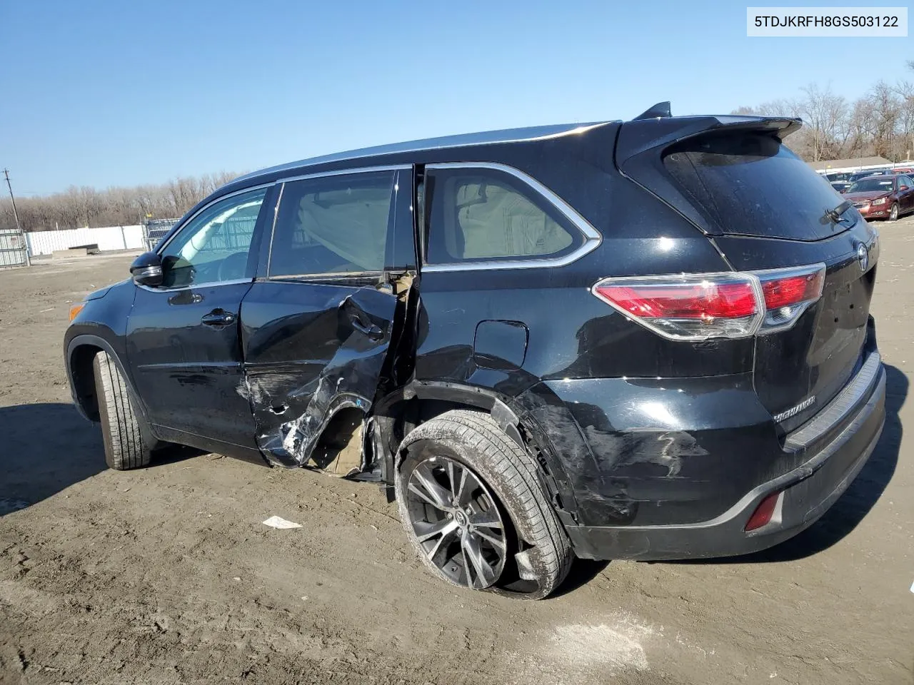 2016 Toyota Highlander Xle VIN: 5TDJKRFH8GS503122 Lot: 50816214